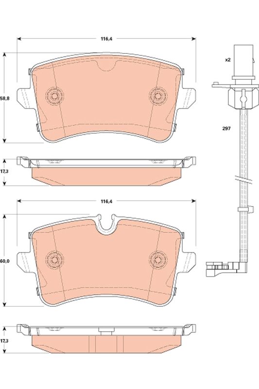 Brake Pad Set, disc brake GDB1866