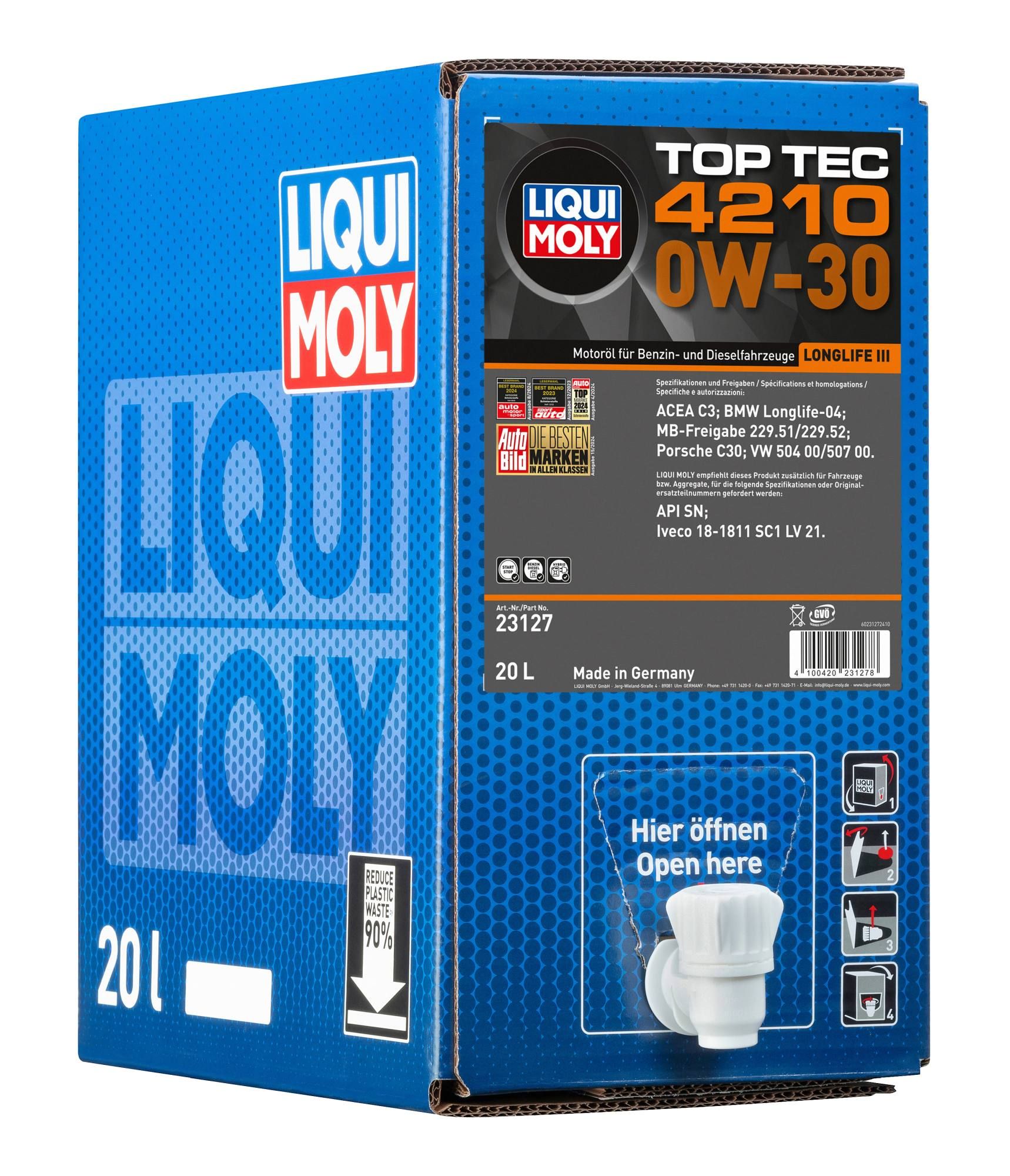 LIQUI MOLY 23127 - Top Tec 4210 0W-30