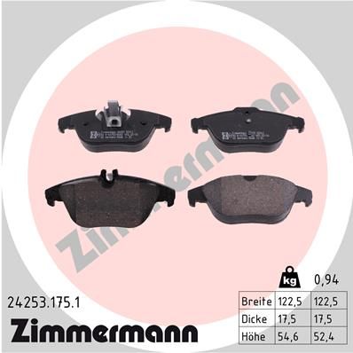 Brake Pad Set, disc brake 24253.175.1