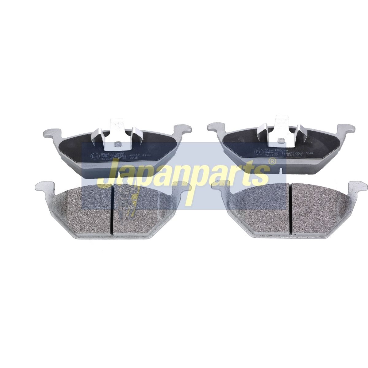 JAPANPARTS PA-0044AF - Bremsbelagsatz, Scheibenbremse