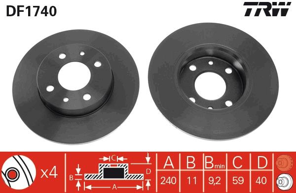 PAIRE DE DISQUES  9900