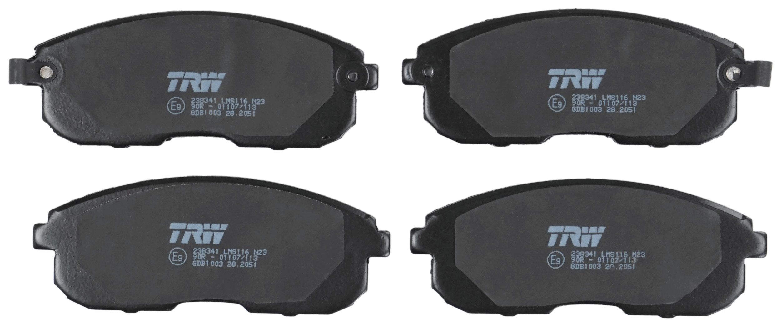 TRW DISC BRAKE PADS - TecDoc 2