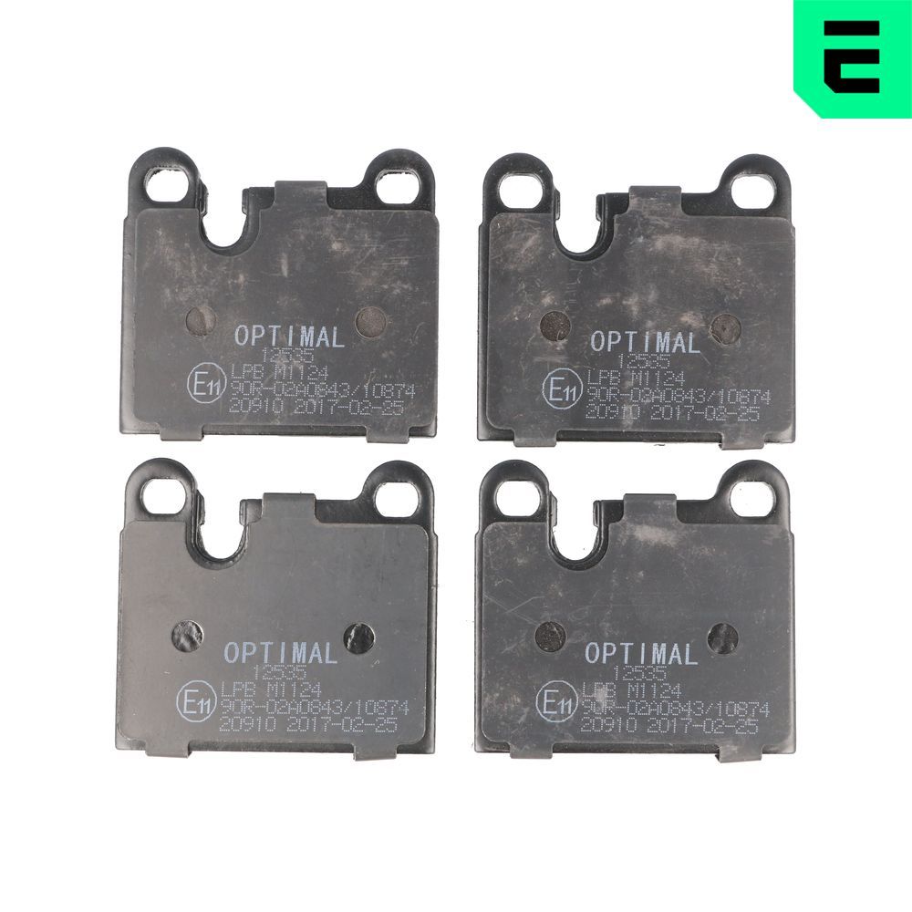 OPTIMAL BP-12535 - Bremsbelagsatz, Scheibenbremse