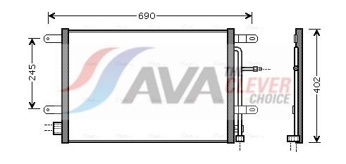 AVA QUALITY COOLING AI5238 - Kondensator, Klimaanlage