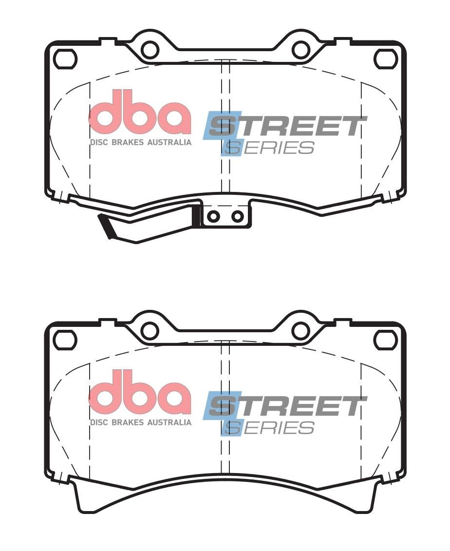 DBA SS STREET SERIES BRAKE PADS [ Hummer 2006 - 2009 F ] - TecDoc Only