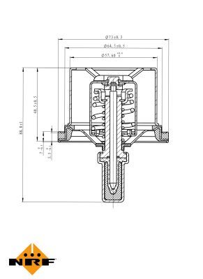 Thermostat, Kühlmittel Thermostat, Kühlmittel