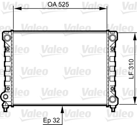 RAD MOT VW PASSAT  9900