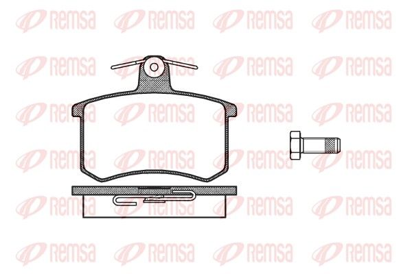 Brake Pad Set, disc brake 0135.00