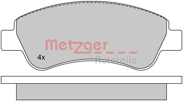 Brake Pad Set, disc brake 1170026