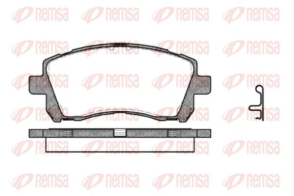 Brake Pad Set, disc brake 0655.02