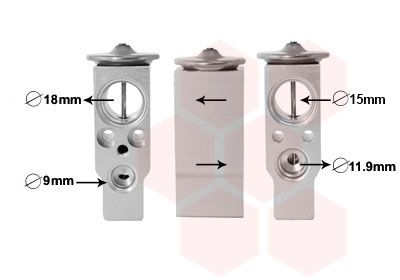 VAN WEZEL 59001171 - Expansionsventil, Klimaanlage