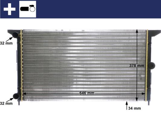 MAHLE CR 607 000S - K&uuml;hler, Motork&uuml;hlung