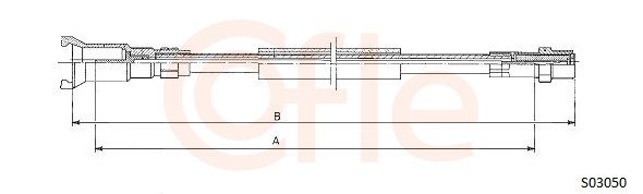 COFLE S03050 - Tachowelle