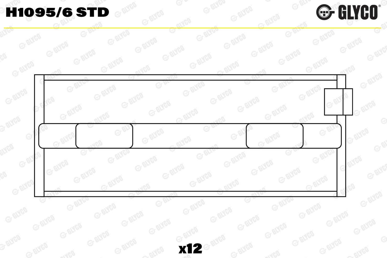 GLYCO H1095/6 STD - Kurbelwellenlager