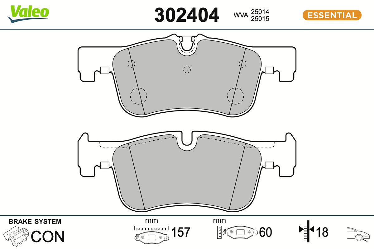 Bremsbelagsatz, Scheibenbremse