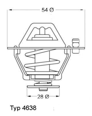 Thermostat, coolant 4638.82D