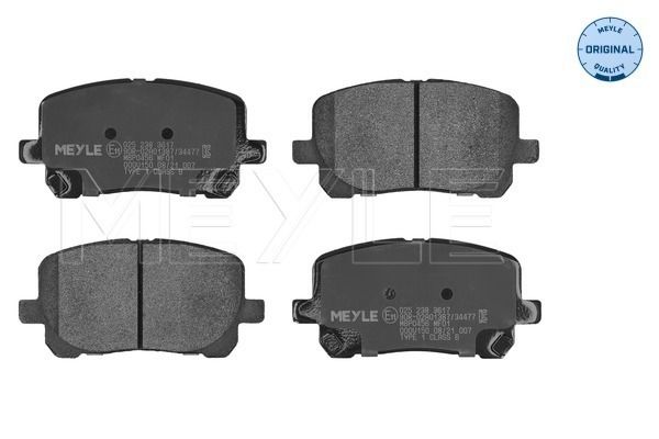 MEYLE 025 238 3617 Brake Pad Set, disc brake