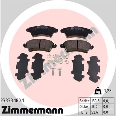 Brake Pad Set, disc brake 23333.180.1