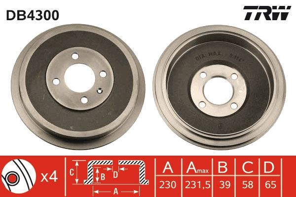 TAMBOUR DE FREIN  9900