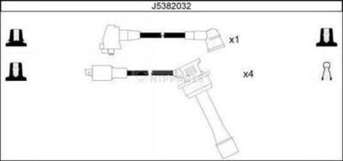 J5382032 NIPPARTS gyújtókábelkészlet