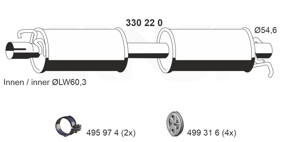 Mittelschalld&auml;mpfer