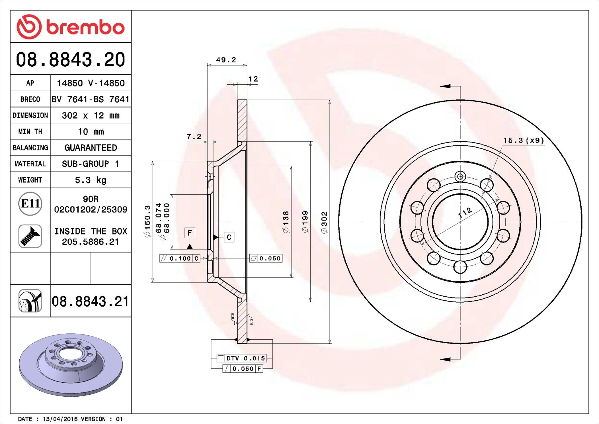 AUDI A6 2.0 TFSI C6 06-11 (RR) - TecDoc 1