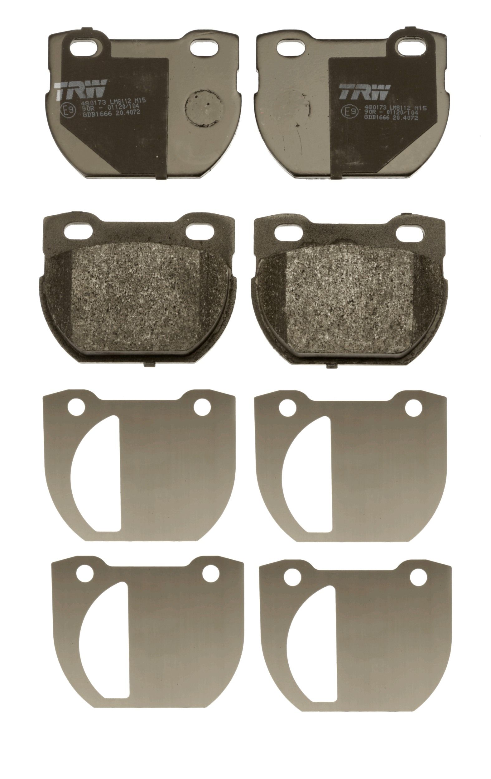 TRW DISC BRAKE PADS - TecDoc 2