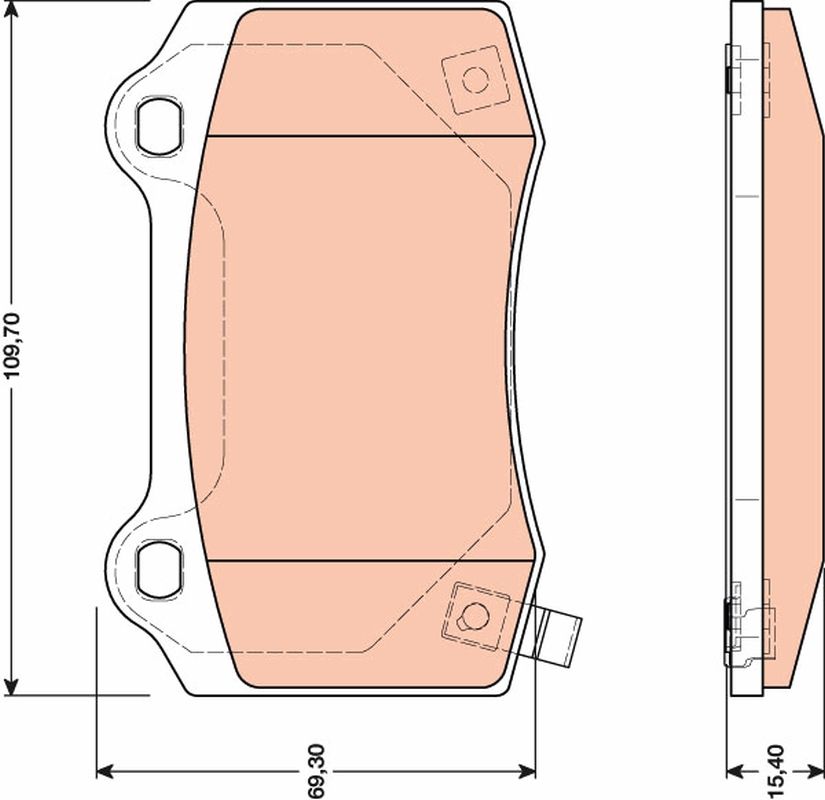 Brake Pad Set, disc brake GDB4171