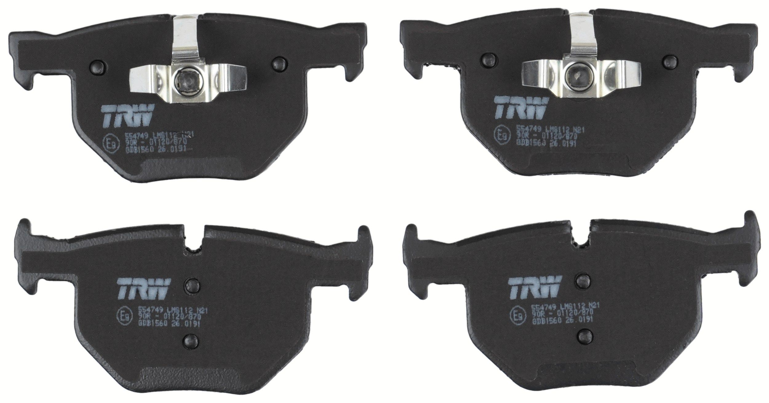TRW DISC BRAKE PADS - TecDoc 2