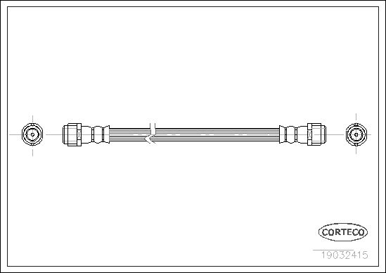 FLEXIBLE DE FREIN MERCEDES CLASS  0705