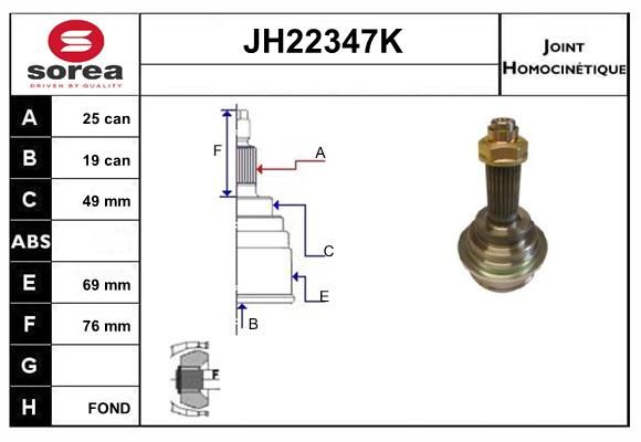 KIT CV JOINT AVEC KR101 - SUZ BALEN