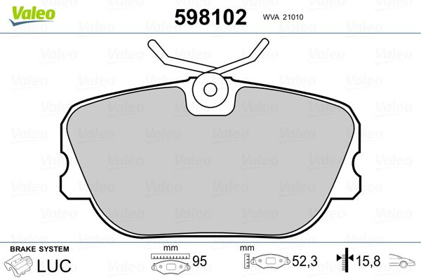 PLAQ FREIN VOLV 440, 460, 480  .