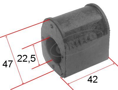 skersinio stabilizatoriaus įvorių komplektas