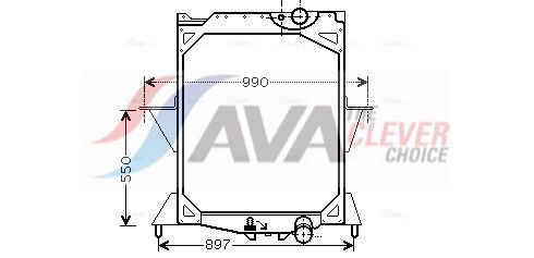 VL2042 AVA QUALITY COOLING hűtő, motorhűtés