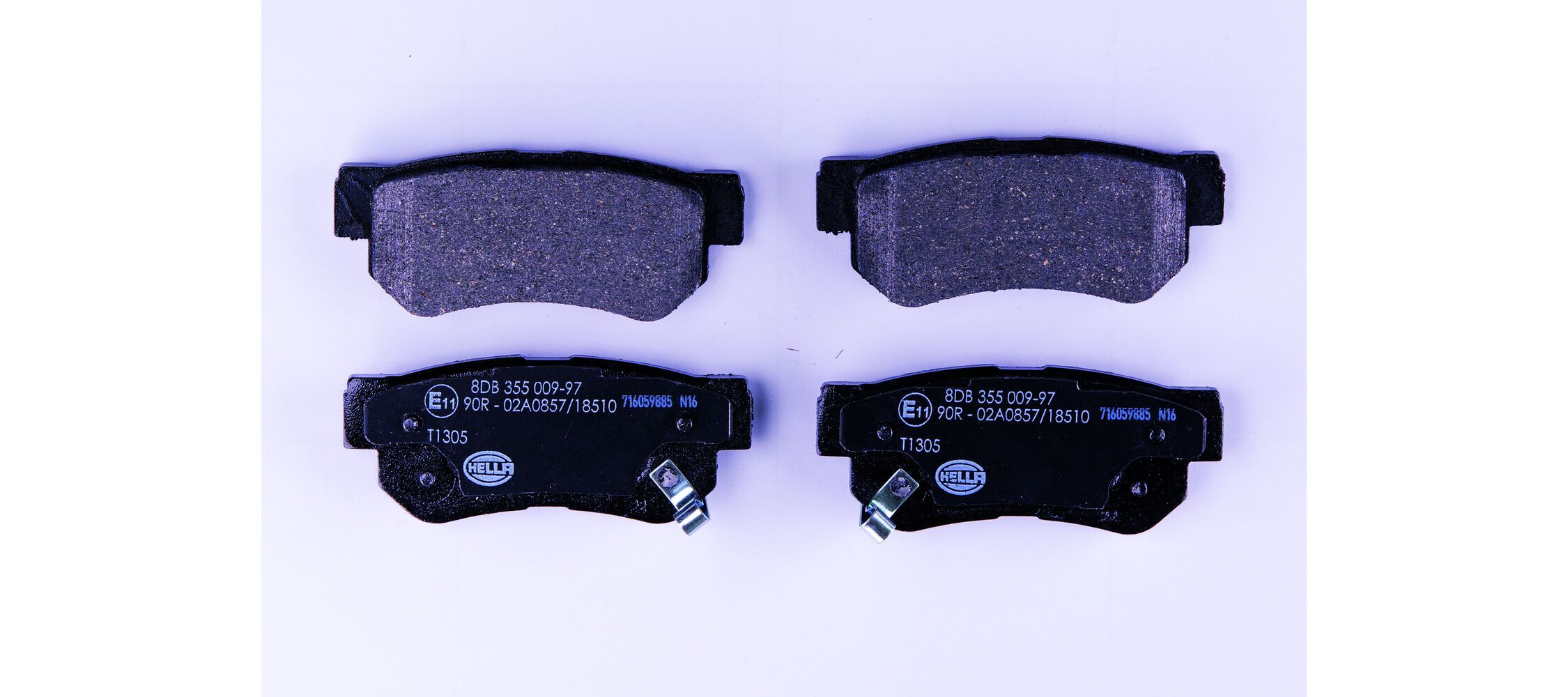 HELLA 8DB 355 009-971 - Bremsbelagsatz, Scheibenbremse