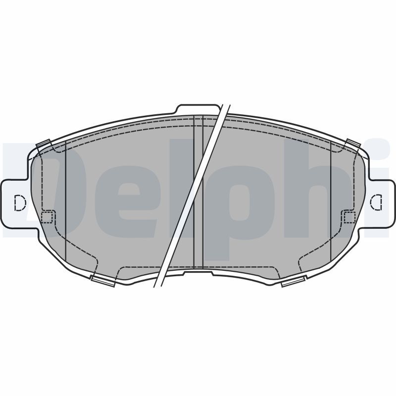 Brake Pad Set, disc brake LP1140