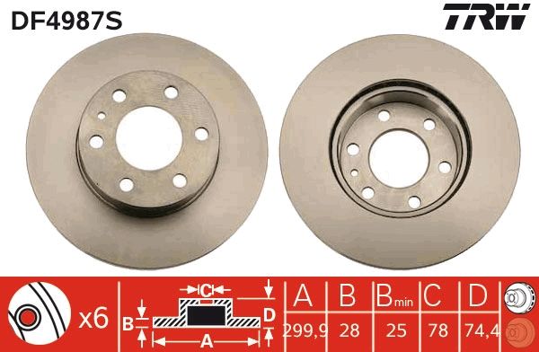 Brake Disc DF4987S