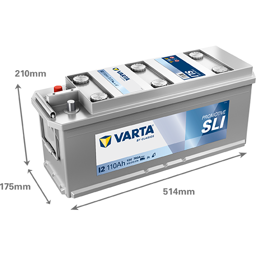 VARTA PROmotive HD I2 12V 110Ah 760A/EN gef&uuml;llt