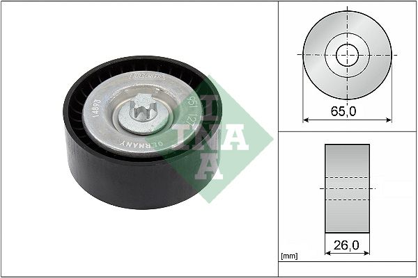 Deflection/Guide Pulley, V-ribbed belt 532 0630 10