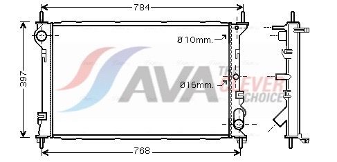 FDA2411 AVA QUALITY COOLING hűtő, motorhűtés