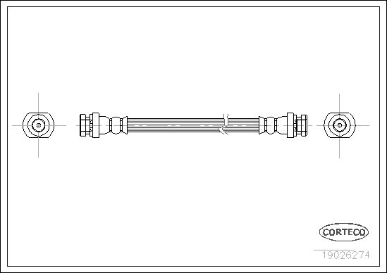 FLEXIBLE DE FREIN MITSUBISHI  0705