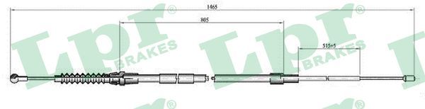 Cable Pull, parking brake C0064B