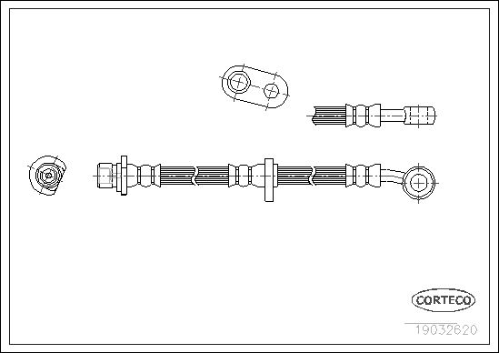 FLEXIBLE DE FREIN HONDA PRELUDE  0705