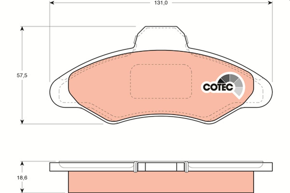 Brake Pad Set, disc brake GDB897