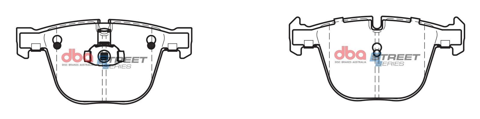 DBA SS STREET SERIES BRAKE PADS [ BMW 5,7 Series/X5 & X6 Series 2008 - 2017 R ](suits wear sensor DBAWS1057, DBAWS1072, DBAWS1074, DBAWS1076 ) - TecDoc Only