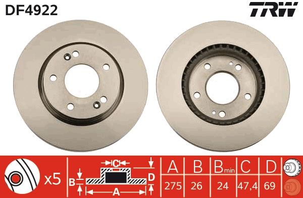 Brake Disc DF4922