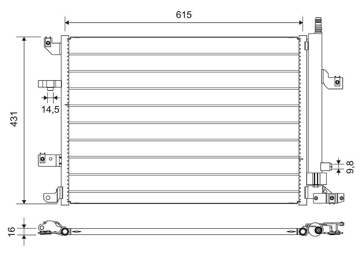 Kondensator, Klimaanlage