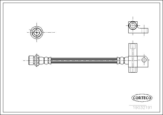 FLEXIBLE DE FREIN FORD TRANSIT  0705