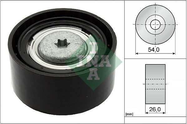 Deflection/Guide Pulley, V-ribbed belt 532 0672 10