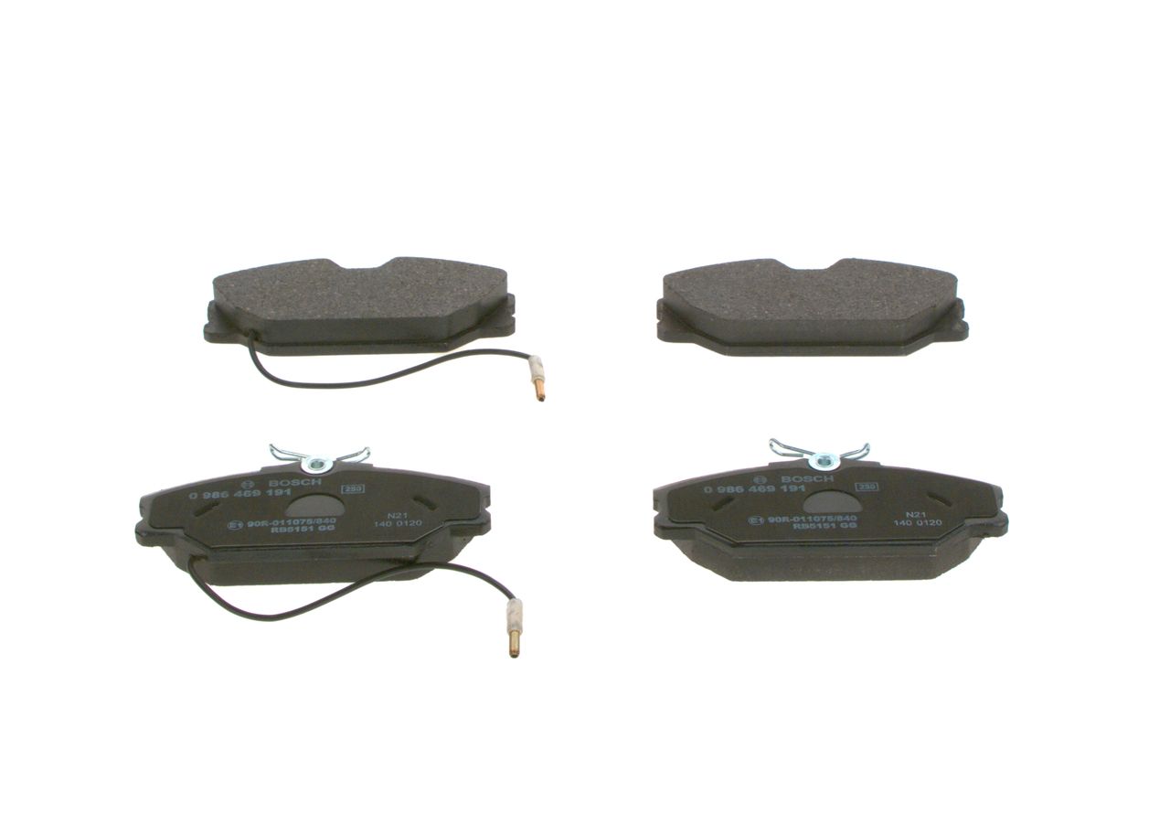 Brake Pad Set, disc brake 0 986 469 191